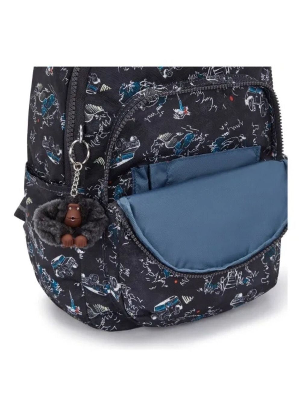 Kipling Seoul S 14L Backpack, Jungle Print, Laptop Compatible - Picture 4 of 4